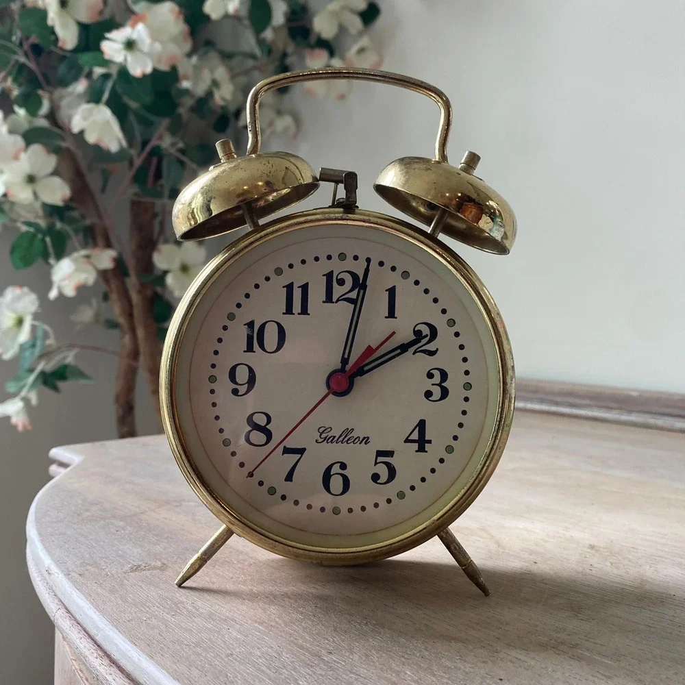 Vintage Metal Twin Bell Alarm Clock